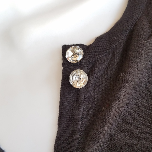 Black Diamond Button Cardigan - Picture 5 of 6